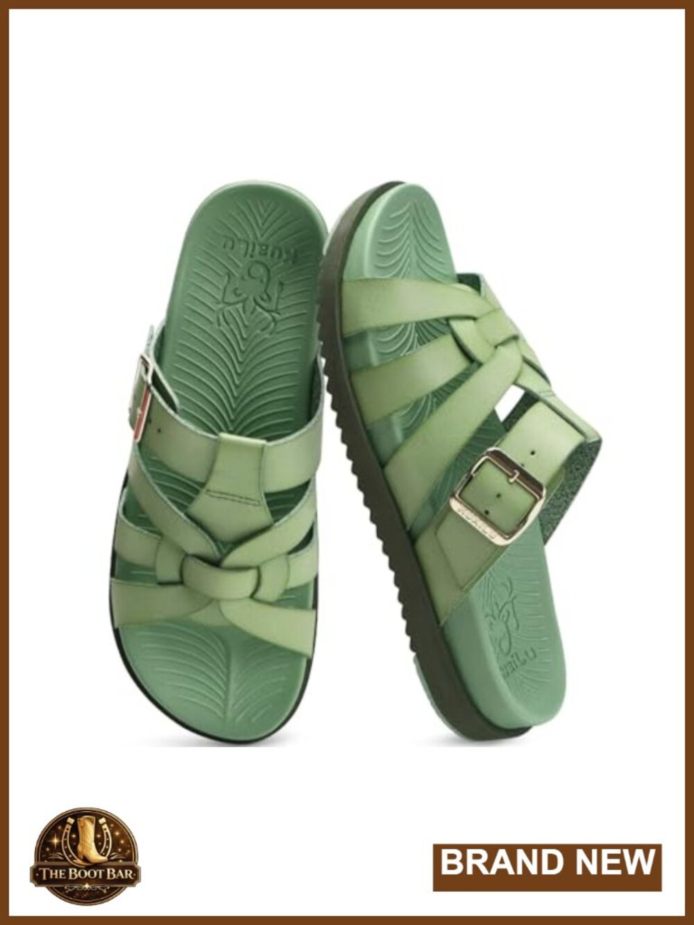 Gladiator Sandals with Arch Support, Cushioned EVA Footbed, Non-Slip Rubber Sole